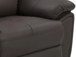 Canapé 2 Places Relax En Cuir Marron VINETA -Canapé Soldes Boutique canape 13622019