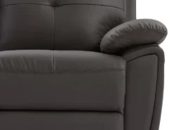 Canapé 3 Places Relax En Cuir Marron VINETA -Canapé Soldes Boutique canape 13622107