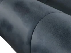 Canapé D'angle Droit Convertible En Velours Gris Anthracite PADRU -Canapé Soldes Boutique canape 13673249