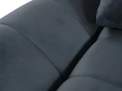 Canapé D'angle Droit Convertible En Velours Gris Anthracite PADRU -Canapé Soldes Boutique canape 13673251