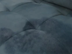 Canapé D'angle Droit Convertible En Velours Bleu Canard PADRU -Canapé Soldes Boutique canape 13673715