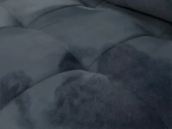 Canapé D'angle Gauche Convertible En Velours Gris Anthracite PADRU -Canapé Soldes Boutique canape 13673913