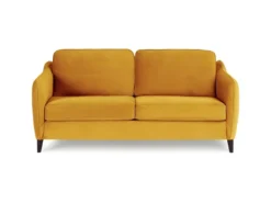 Canapé Convertible 3 Places -Velours Ocre - HEXAGONE