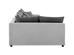 Canapé D'angle Convertible Gauche + Coffre De Rangement - Gris Foncé Et Clair - FL ASH -Canapé Soldes Boutique canape 13952559