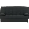 Banquette Clic Clac 3 Places - Tissu Noir - Slyle Contemporain - MILA