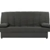 Banquette Clic Clac 3 Places - Tissu Anthracite - Style Contemporain - MILA