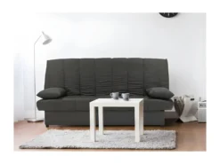 Banquette Clic Clac 3 Places - Tissu Anthracite - Style Contemporain - MILA -Canapé Soldes Boutique canape 13962691
