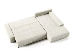 Canapé D'angle Convertible Droit 4 Places Avec Coffre Jonas Crème 7 Canapé D'angle Convertible Droit 4 Places Avec Coffre Jonas Crème -Canapé Soldes Boutique canape 14018291