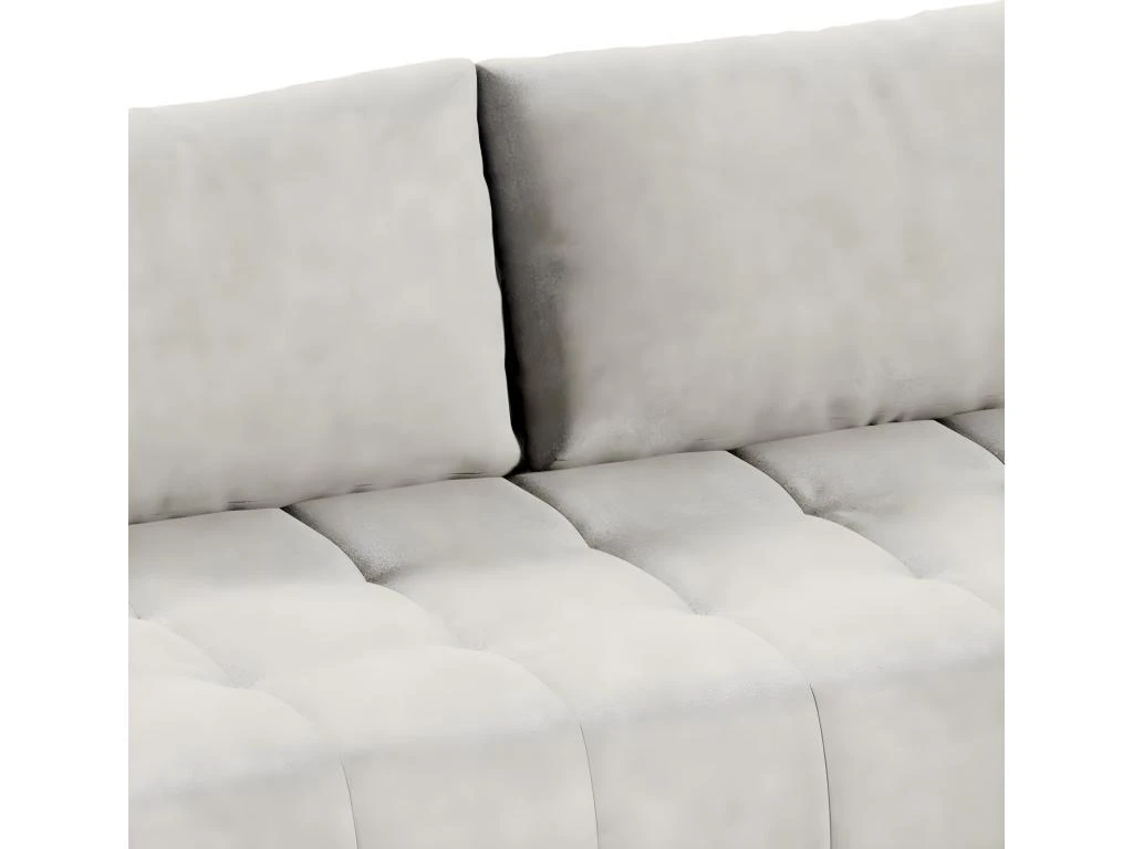 Canapé D'angle Convertible Droit 4 Places Avec Coffre Jonas Crème 5 Canapé D'angle Convertible Droit 4 Places Avec Coffre Jonas Crème – Image 5