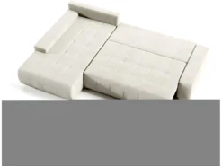 Canapé D'angle Convertible Gauche 4 Places Avec Coffre Jonas Crème -Canapé Soldes Boutique canape 14018355