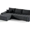 Canapé D'angle Convertible Gauche 4 Places Avec Coffre Jonas Gris Anthracite