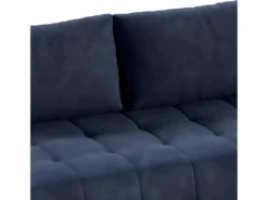 Canapé D'angle Convertible Droit 4 Places Avec Coffre Jonas Bleu Marine -Canapé Soldes Boutique canape 14018837