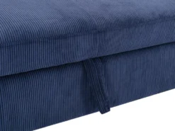 Canapé D'angle Droit Convertible En Velours Côtelé Bleu Foncé ALEXANDRA 13 Canapé D'angle Droit Convertible En Velours Côtelé Bleu Foncé ALEXANDRA -Canapé Soldes Boutique canape 14212403