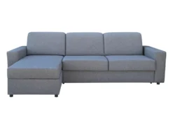 Canapé D'angle Gauche Convertible Express En Tissu Gris Clair - Couchage 140 Cm - Matelas 18cm TORASI -Canapé Soldes Boutique canape 14418989