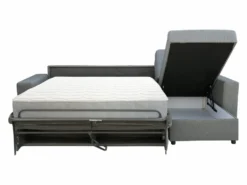 Canapé D'angle Droit Convertible Express En Tissu Gris Clair - Couchage 140 Cm - Matelas 18cm TORASI 14 Canapé D'angle Droit Convertible Express En Tissu Gris Clair - Couchage 140 Cm - Matelas 18cm TORASI -Canapé Soldes Boutique canape 14419015