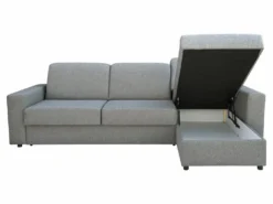 Canapé D'angle Droit Convertible Express En Tissu Gris Clair - Couchage 140 Cm - Matelas 18cm TORASI 12 Canapé D'angle Droit Convertible Express En Tissu Gris Clair - Couchage 140 Cm - Matelas 18cm TORASI -Canapé Soldes Boutique canape 14441249