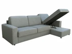 Canapé D'angle Droit Convertible Express En Tissu Gris Clair - Couchage 140 Cm - Matelas 18cm TORASI 11 Canapé D'angle Droit Convertible Express En Tissu Gris Clair - Couchage 140 Cm - Matelas 18cm TORASI -Canapé Soldes Boutique canape 14441251