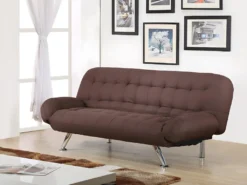 Canapé Convertible Clic-clac En Tissu BERRY - Prune 17 Canapé Convertible Clic-clac En Tissu BERRY - Prune -Canapé Soldes Boutique canape 144488