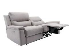 Canapé 3 Places Relax électrique En Tissu Gris Clair URSULA II 14 Canapé 3 Places Relax électrique En Tissu Gris Clair URSULA II -Canapé Soldes Boutique canape 14455307