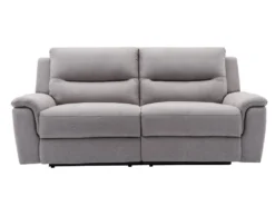 Canapé 3 Places Relax électrique En Tissu Gris Clair URSULA II 11 Canapé 3 Places Relax électrique En Tissu Gris Clair URSULA II -Canapé Soldes Boutique canape 14455309