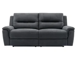 Canapé 3 Places Relax électrique En Tissu Anthracite URSULA II -Canapé Soldes Boutique canape 14455377