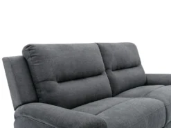 Canapé 3 Places Relax électrique En Tissu Anthracite URSULA II -Canapé Soldes Boutique canape 14455383