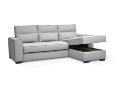 Canapé Angle Convertible Réversible 4 Places MONTREAL - Tissu Gris Clair - L 247 X P 158 X H 92 Cm -Canapé Soldes Boutique canape 14606979
