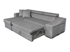Canapé D'Angle ELONA Convertible En Tissu Gris Clair Avec Poufs De Rangement à Droite 16 Canapé D'Angle ELONA Convertible En Tissu Gris Clair Avec Poufs De Rangement à Droite -Canapé Soldes Boutique canape 14641755