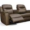 Canapé 3 Places Relax EVASION En Cuir - Marron