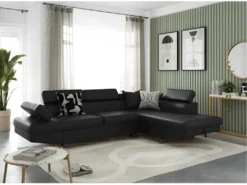 Canapé D'angle RIO Convertible Avec Coffre En Simili - Angle Droit, Noir 13 Canapé D'angle RIO Convertible Avec Coffre En Simili - Angle Droit, Noir -Canapé Soldes Boutique canape 14642487