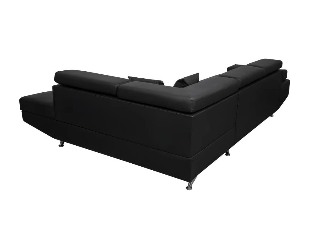 Canapé D'angle RIO Convertible Avec Coffre En Simili - Angle Droit, Noir 8 Canapé D'angle RIO Convertible Avec Coffre En Simili - Angle Droit, Noir – Image 8