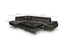 Canapé D'angle RIO Convertible Avec Coffre En Simili - Angle Droit, Noir 19 Canapé D'angle RIO Convertible Avec Coffre En Simili - Angle Droit, Noir -Canapé Soldes Boutique canape 14642499