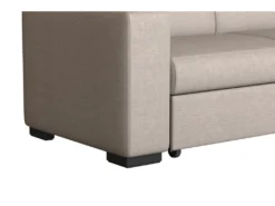 Canapé D'angle FUJI XL Convertible Avec Coffre En Tissu - Angle Droit, Beige -Canapé Soldes Boutique canape 14644139