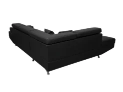 Canapé D'angle RIO Convertible Avec Coffre En Simili - Angle Gauche, Noir -Canapé Soldes Boutique canape 14644217