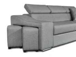 Canapé D'Angle ELONA Convertible En Tissu Gris Clair Avec Poufs De Rangement à Gauche 18 Canapé D'Angle ELONA Convertible En Tissu Gris Clair Avec Poufs De Rangement à Gauche -Canapé Soldes Boutique canape 14644399
