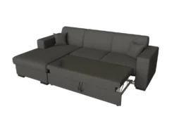 Canapé D'angle FUJI XL Convertible Avec Coffre En Tissu - Angle Gauche, Gris Anthracite -Canapé Soldes Boutique canape 14644531