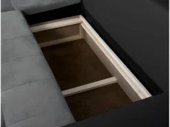 Canapé D'Angle SUZIE Convertible En Simili Et Microfibre - Angle Gauche, Gris Et Noir 18 Canapé D'Angle SUZIE Convertible En Simili Et Microfibre - Angle Gauche, Gris Et Noir -Canapé Soldes Boutique canape 14644899