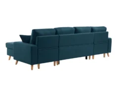 Canapé Panoramique Scandinave Convertible 2 Coffres En Tissu Déperlant -Canapé Soldes Boutique canape 14647103