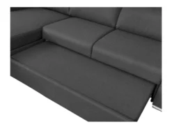 Canapé D'angle KEI Réversible Convertible En Tissu - Gris Anthracite -Canapé Soldes Boutique canape 14647155