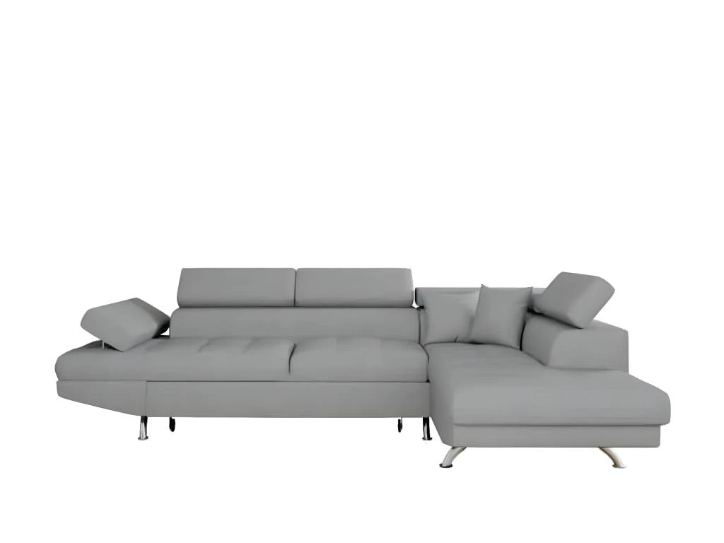 Canapé D'angle Convertible Droit Avec Coffre De Rangement En Tissu 2 Canapé D'angle Convertible Droit Avec Coffre De Rangement En Tissu – Image 2