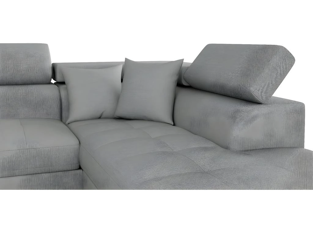 Canapé D'angle Convertible Droit Avec Coffre De Rangement En Tissu 8 Canapé D'angle Convertible Droit Avec Coffre De Rangement En Tissu – Image 8