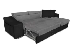 Canapé D'angle ELONA Convertible Bi-matière Gris Et Noir Avec Poufs De Rangement à Gauche 14 Canapé D'angle ELONA Convertible Bi-matière Gris Et Noir Avec Poufs De Rangement à Gauche -Canapé Soldes Boutique canape 14649333