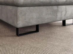 Canapé D'angle Droit Convertible En Velours Gris DIMARO 14 Canapé D'angle Droit Convertible En Velours Gris DIMARO -Canapé Soldes Boutique canape 14650769