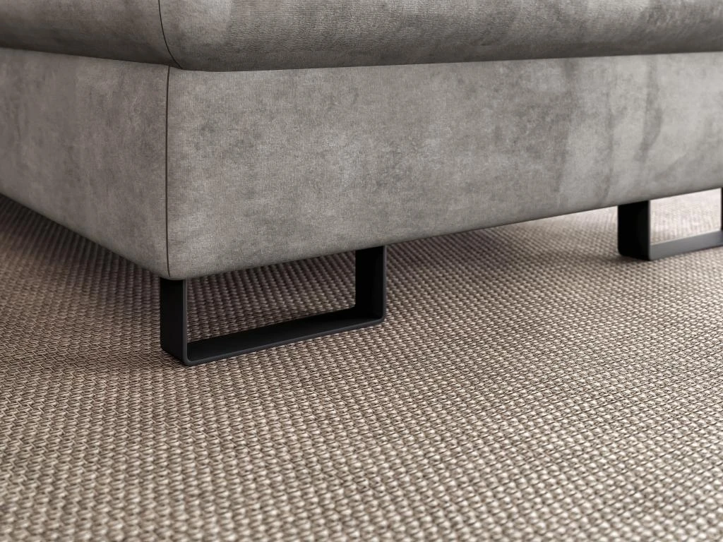 Canapé D'angle Droit Convertible En Velours Gris DIMARO 6 Canapé D'angle Droit Convertible En Velours Gris DIMARO – Image 6