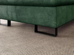 Canapé D'angle Gauche Convertible En Velours Vert DIMARO -Canapé Soldes Boutique canape 14651573