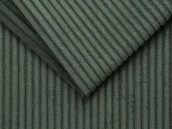 Canapé 3 Places Convertible Express En Velours Côtelé Vert Sapin - Couchage 140 Cm - Matelas 22 Cm LORETO -Canapé Soldes Boutique canape 14806337