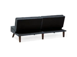 Canapé Convertible 3 Places En Tissu Gris RONNE -Canapé Soldes Boutique canape 14825635