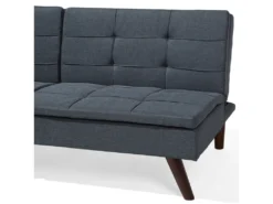 Canapé Convertible 3 Places En Tissu Gris RONNE -Canapé Soldes Boutique canape 14825637