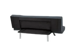 Canapé Convertible 3 Places En Tissu Bleu Foncé BRISTOL -Canapé Soldes Boutique canape 14825791