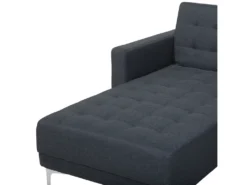 Canapé Panoramique Convertible En Tissu Gris Foncé 5 Places ABERDEEN -Canapé Soldes Boutique canape 14825871